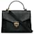 MCM Black Visetos Patricia Top Handle Bag Leather Cloth Pony-style calfskin Cloth  ref.1098610