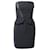 Sandro Paris Bandeau-Schößchenkleid aus schwarzem Polyester  ref.1098645