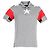Polo de rayas y estrellas con corte cubano de Givenchy en algodón gris