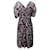 Diane Von Furstenberg Bedrucktes mittellanges Kleid aus mehrfarbiger Seide Mehrfarben  ref.1098719