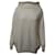 Stella Mc Cartney Stella Mccartney Wide Neck Knit Sweater in Cream Wool Blend White  ref.1098728