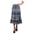 Ulla Johnson Blue printed tiered midi skirt - size UK 12 Cotton  ref.1098733