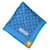 Louis Vuitton Foulards de soie Coton Bleu  ref.1098755