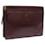 CARTIER Clutch Bag Leather Wine Red Auth ac2247  ref.1098803