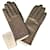 Hermès-Handschuh aus glasiertem Lammleder Schwarz  ref.1098923
