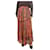 Etro Saia maxi de crepon de seda com estampa paisley vermelha - tamanho Reino Unido 10 Vermelho  ref.1098958