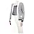 Chanel Cárdigan con bolsillos a rayas color crema y negro - talla UK 10 Crudo Viscosa  ref.1098962
