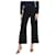 Totême Black wide-leg viscose-blend crepe trousers - size UK 6  ref.1098971