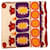 Erhabener Schal 60s Pierre Cardin Wildseide mit mehrfarbigen geometrischen Mustern Rot Beige Orange Lila  ref.1099105