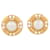 VINTAGE CHANEL PEARLS OF CASTELLANE EARRINGS 1990 METAL GOLD EARRING Golden  ref.1099298