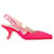 Dior J'adior Slingback Pumps in Pink Polyester  ref.1099339