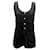 NEW CHANEL SLEEVELESS TANK TOP WITH CC BUTTON L 42 BLACK SLEEVELESS TOP Wool  ref.1099436