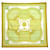 Hermès HERMES SCARF BYZANTINE SKIES JULIA ABADIE CARRE 90 YELLOW SILK BOX SCARF  ref.1099469