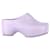 Sabots Plateforme Givenchy en Cuir Lilas Violet  ref.1099478