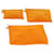 Hermès HERMES Grande Moyenne Petite Pochette Toile 3Définir l'authentification Orange8593  ref.1099814