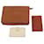 LOUIS VUITTON Epi Wallet Clutch Bag 3Set Brown White LV Auth bs8652 Leather  ref.1099885