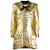 Jaqueta com acabamento xadrez Chanel Dourado  ref.1100393