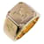 Louis Vuitton Anel Monograma Sinete M80191 Dourado Metal  ref.1100531