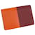 Hermès Portacarte Hermes Manhattan arancione Rosso Pelle Vitello simile a un vitello  ref.1100668
