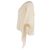 Céline Celine Top drapeado assimétrico embelezado com strass em seda creme Branco Cru - vista 2