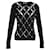 Suéter recortado com enfeites de cristal Paco Rabanne em lã merino preta Preto  ref.1100851
