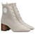 Hermès Hermes Volver 60 Ankle boots nocciola/blanc White Cotton  ref.1101036