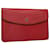 LOUIS VUITTON Epi Montaigne Clutch Bag Red M52657 LV Auth ep1920 Leather  ref.1101295