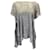 Autre Marque Top in lino burnout a maniche corte con dettagli in maglia all'uncinetto grigio Avant Toi Biancheria  ref.1101341