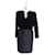 Conjunto vintage de bolero y vestido de Valentino Boutique Negro Terciopelo Viscosa  ref.1101393