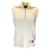 Autre Marque Martine Rose Cream Sleeveless Ribbed Knit Wool Sweater  ref.1101468
