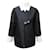 Chanel Jackets Black White Silk  ref.1101532