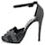 Hermès Sandals Black Grey Leather  ref.1101536