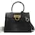 Salvatore Ferragamo Gancini Top Handle Bag  21 2181 400 Black Leather Pony-style calfskin  ref.1101630