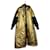 Roberto Cavalli Long puffer jacket Black Golden Polyester  ref.1101682