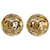 Chanel Gold CC Clip On Earrings Golden Metal Gold-plated  ref.1101773
