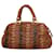 Miu Miu Brown Hues calf leather Wrinkled Leather Braided Bag Satchel Zip Handbag  ref.1101969