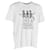 Camiseta Alexander McQueen com estampa de esqueleto em algodão branco  ref.1102061