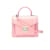 MCM Patricia Studded Satchel Pink Leather  ref.1102119