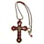 Lanvin Long necklaces Orange Metal  ref.1102312