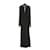 Jean Louis Scherrer Vestido largo de crepé de seda negro FR40  ref.1102359