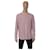 Camisa masculina casual de algodão com listras brancas roxas Burberry tamanho XL Roxo  ref.1102387