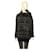 Stella Mc Cartney Stella McCartney Maglione medievale in maglia di cashmere nero grigio con collo ad anello. Taglia superiore 38 Multicolore Lana  ref.1102416