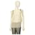 Stella Mc Cartney Stella McCartney Ivory Silk Beaded Shoulder Gold Chains Blouse Top size 40 Beige  ref.1102424