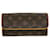 Louis Vuitton Pochette twin Brown Cloth  ref.1102682