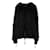 Autre Marque Diliborio Sweatshirt with Fringes Black Cotton  ref.1102768