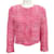 Prada rosa / Jaqueta de tweed recortada branca Algodão  ref.1102832