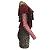 Fuzzi Red / Tan / Black Leopard Printed Ruffled Long Sleeved Mesh Dress - view 2