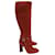 Gucci New Marron Glace Knee-High Boots in Burnt Orange Suede  ref.1102914
