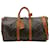 Louis Vuitton Keepall 50 Reisetasche mit Bandoulier-Monogramm Braun Leinwand  ref.1102926