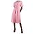 Heidi Klein Rosafarbenes Seersucker-Karokleid mit Unterkleid – Größe FR 34 Pink